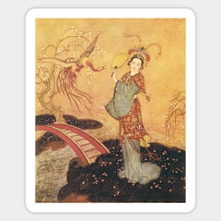 The Adventures of Prince Camaralzaman and the Princess Badoura by Edmund Dulac Sticker